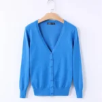 Sweater Knitted Cardigan Button Jacket 2023 Autumn V-neck Loose Large Size Long Sleeve Casual Tops For Women Sweater 4XL R372