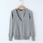 Sweater Knitted Cardigan Button Jacket 2023 Autumn V-neck Loose Large Size Long Sleeve Casual Tops For Women Sweater 4XL R372