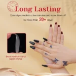 300PCS Full Matte Short Almond Gel Nail Tips,ROSALIND 15 Sizes Full Cover Almond Nail Tips Acrylic Fake Nails Extension