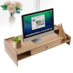 Modern Wooden Organizer with Drawers Space Saving Office Supplies Desktop Tabletop Computer Desk Dormitory Essential