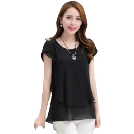 woman's fashion shirts spring/summer loose unlined short sleeve solid color sale Ladies Tops Shirt dropshipping HTHFF9073