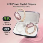 GREATWALL Wireless Earbuds Bluetooth Headphones With Smart Digital Power Display And ENC Noise Reduction Headphones