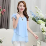 woman's fashion shirts spring/summer loose unlined short sleeve solid color sale Ladies Tops Shirt dropshipping HTHFF9073
