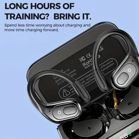 GREATWALL Wireless Earbuds Bluetooth Headphones With Smart Digital Power Display And ENC Noise Reduction Headphones