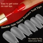 300PCS Full Matte Short Almond Gel Nail Tips,ROSALIND 15 Sizes Full Cover Almond Nail Tips Acrylic Fake Nails Extension