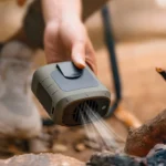 EP Light Clip-On outdoor Fan Small waist Fan with LED Light Campaign Hiking Gadgets