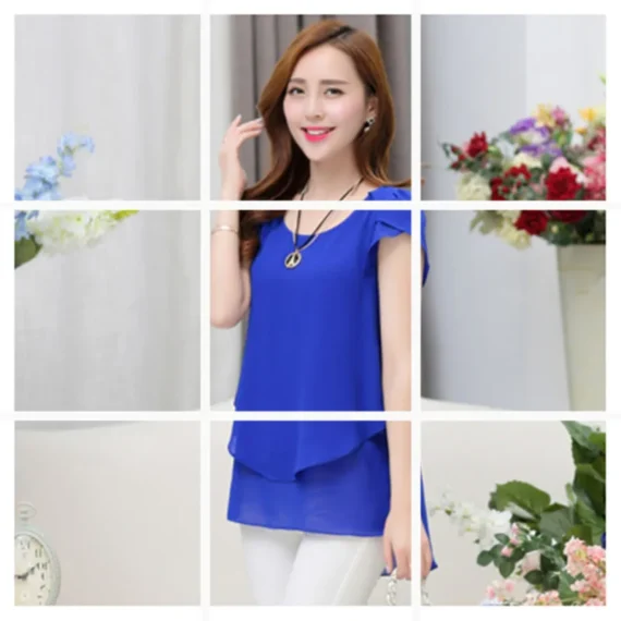 woman's fashion shirts spring/summer loose unlined short sleeve solid color sale Ladies Tops Shirt dropshipping HTHFF9073