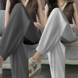 kf-Sb64dbb0a568347a5be5bc2b3aef24ea5h-Ice-Silk-Casual-Wide-Leg-Harem-Pants-Loose-Trousers-Solid-Elastic-Waist-Women-Streetweat-Summer-New