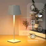 Portable Table Lamp Touch Led Lamp for Home Battery Operated Lamp Outdoor Waterproof Cordless 4000mAh