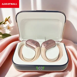 GREATWALL Wireless Earbuds Bluetooth Headphones With Smart Digital Power Display And ENC Noise Reduction Headphones